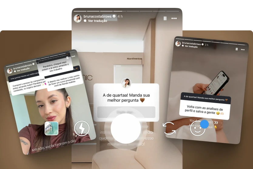 Sequências de Stories montadas no Instagram